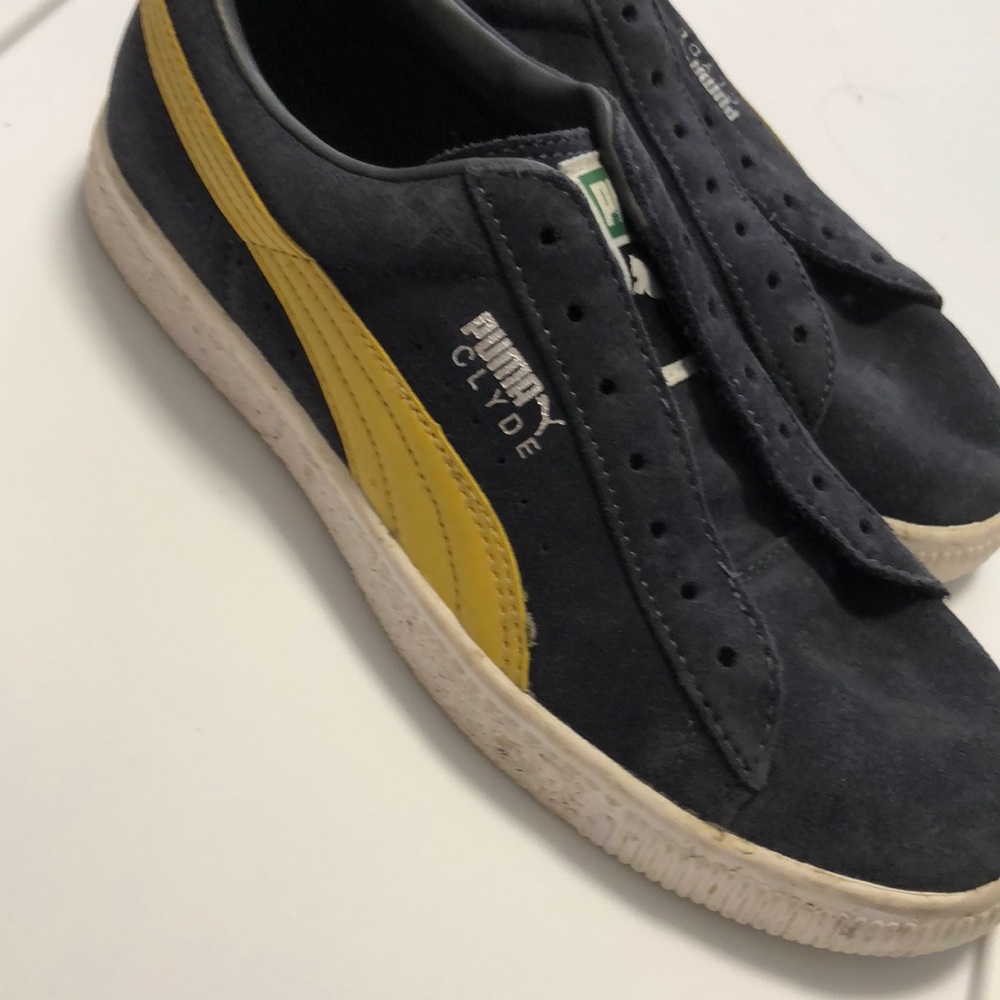 Puma Clyde navy/yellow